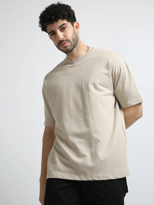 240 GSM OVERSIZE T SHIRT BEIGE