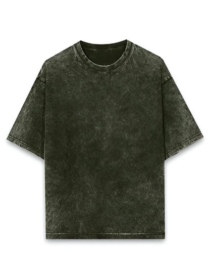 Oversized Acid Wash Olive Green Tshirt