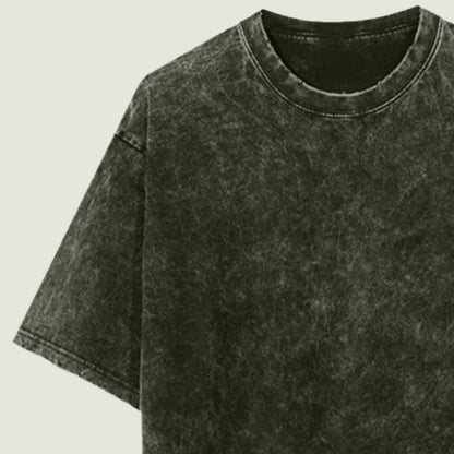 Oversized Acid Wash Olive Green Tshirt