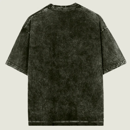 Oversized Acid Wash Olive Green Tshirt